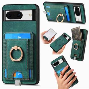 For Google Pixel 6 Retro Splitable Magnetic Card Bag Leather Phone Case(Green)