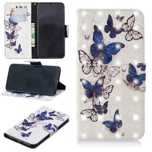 3D Colored Drawing Pattern Horizontal Flip Leather Case for Huawei Mate 20 Lite, with Holder & Card Slots & Wallet(Butterflies)