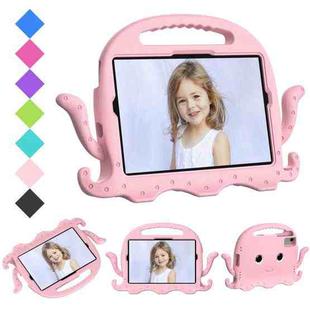 For Samsung Galaxy Tab S9 / S9 FE / S7 / S8 Octopus Style EVA Hybrid PC Shockproof Tablet Case with Strap(Pink)