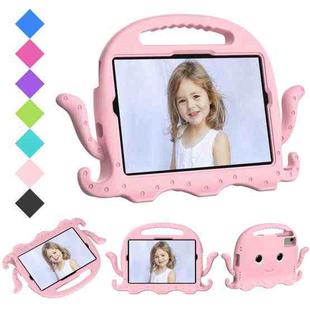 For Samsung Galaxy Tab A9+ X210/X216/X218 Octopus Style EVA Hybrid PC Shockproof Tablet Case with Strap(Pink)