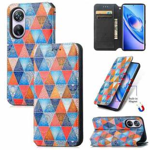 For Blackview A200 Pro CaseNeo Colorful Magnetic Leather Phone Case(Rhombus Mandala)