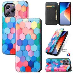 For Blackview  A96 CaseNeo Colorful Magnetic Leather Phone Case(Colorful Cube)