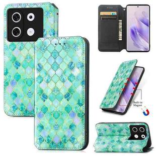 For Infinix Zero 30 5G CaseNeo Colorful Magnetic Leather Phone Case(Emeralds)
