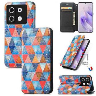 For Infinix Zero 30 5G CaseNeo Colorful Magnetic Leather Phone Case(Rhombus Mandala)