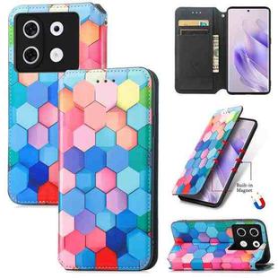 For Infinix Zero 30 5G CaseNeo Colorful Magnetic Leather Phone Case(Colorful Cube)