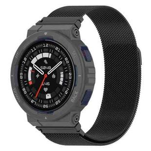 For Amazfit?Active Edge A2212 Milan Magnetic Steel Mesh Watch Band(Black)