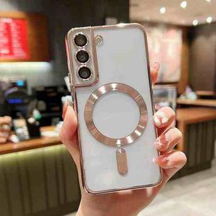 For Samsung Galaxy Note10  MagSafe Electroplating TPU Phone Case(Rose  Gold)