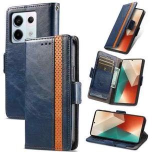 For Xiaomi Redmi Note 13 Pro 5G CaseNeo Splicing Dual Magnetic Buckle Leather Phone Case(Blue)