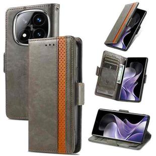 For Xiaomi Redmi Note 14 Pro+ 5G CaseNeo Splicing Dual Magnetic Buckle Leather Phone Case(Gray)