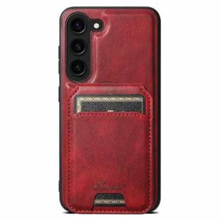For Samsung Galaxy S24 5G Suteni H15  Oil Eax Leather Detachable Wallet Back Phone Case(Red)