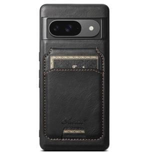 For Google Pixel 9 Suteni H15 Oil Eax Leather Detachable Wallet Back Phone Case(Black)