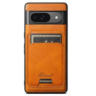 For Google Pixel 9 Suteni H15 Oil Eax Leather Detachable Wallet Back Phone Case(Khaki)