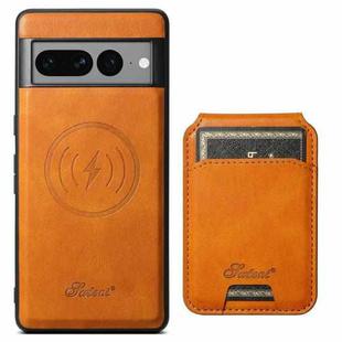 For Google Pixel 10 Pro XL Suteni H15 Oil Eax Leather Detachable Wallet Back Phone Case(Khaki)
