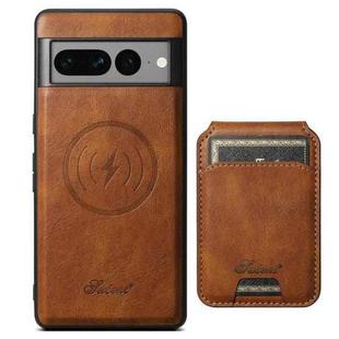 For Google Pixel 10 Suteni H15 Oil Eax Leather Detachable Wallet Back Phone Case(Brown)