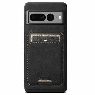 For Google Pixel 8 Pro Suteni H16 Litchi Texture Leather Detachable Wallet Back Phone Case(Black)