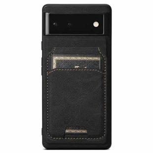 For Google Pixel 9 Pro XL Suteni H16 Litchi Texture Leather Detachable Wallet Back Phone Case(Black)