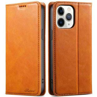 For iPhone 11 Pro Max Suteni J02 Oil Wax Wallet Leather Phone Case(Khaki)