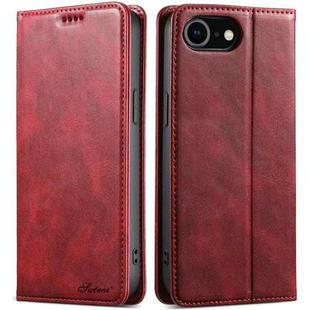 For iPhone 7 / 8 / SE 2022 Suteni J02 Oil Wax Wallet Leather Phone Case(Red)