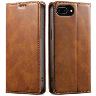 For iPhone 7 Plus / 8 Plus Suteni J02 Oil Wax Wallet Leather Phone Case(Brown)