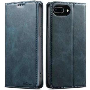 For iPhone 7 Plus / 8 Plus Suteni J02 Oil Wax Wallet Leather Phone Case(Blue)