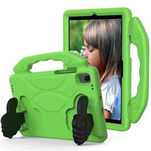 For Samsung Galaxy Tab S6 Lite 2024 Thumb Bracket EVA Shockproof Tablet Case(Green)