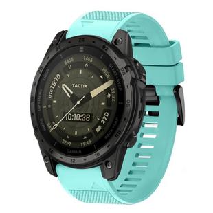 For Garmin Tactix 7 AMOLED Quick Release 26mm Silicone Watch Band(Mint Green)