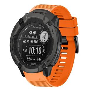 For Garmin Instinct 2X Solar Quick Release 26mm Silicone Watch Band(Orange)
