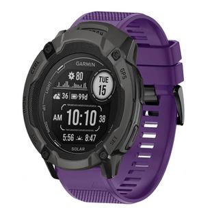 For Garmin Instinct 2X Solar Quick Release 26mm Silicone Watch Band(Purple)