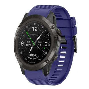 For Garmin D2 Delta PX Quick Release 26mm Silicone Watch Band(Midnight Blue)