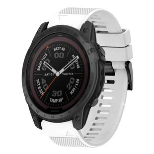 For Garmin Tactix 7 Pro Quick Release 26mm Silicone Watch Band(White)