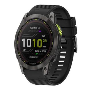 For Garmin Enduro 2 Quick Release 26mm Silicone Watch Band(Black)