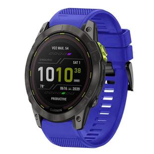 For Garmin Enduro 2 Quick Release 26mm Silicone Watch Band(Dark Blue)