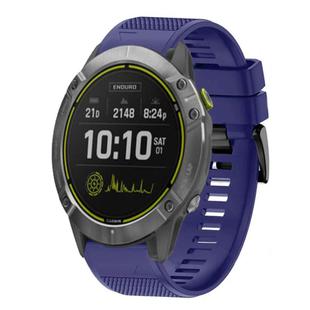 For Garmin Enduro Quick Release 26mm Silicone Watch Band(Midnight Blue)