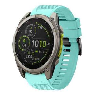 For Garmin Fenix 8 MIP 51mm Quick Release 26mm Silicone Watch Band(Mint Green)