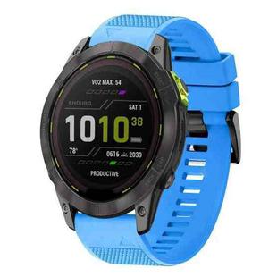 For Garmin Enduro 3 Quick Release 26mm Silicone Watch Band(Sky Blue)