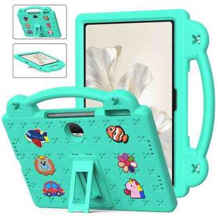 For Honor Pad 9 2023 12.1 Handle Kickstand Children EVA Shockproof Tablet Case(Mint Green)