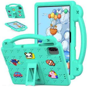 For Honor Pad X8a Handle Kickstand Children EVA Shockproof Tablet Case(Mint Green)