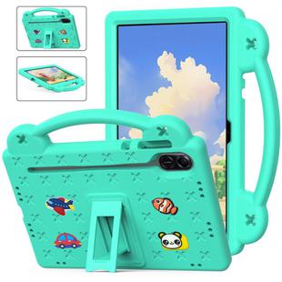 For Honor Pad X9a Handle Kickstand Children EVA Shockproof Tablet Case(Mint Green)
