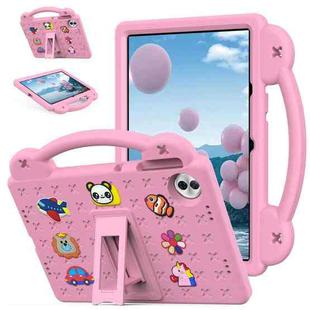 For Honor Pad 10 12.1 2025 Handle Kickstand Children EVA Shockproof Tablet Case(Pink)