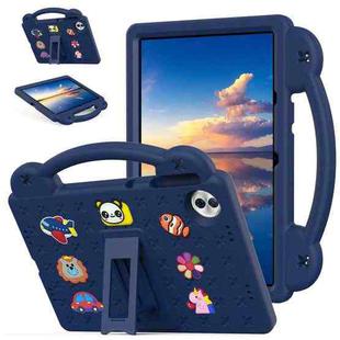 For Honor Pad 10 12.1 2025 Handle Kickstand Children EVA Shockproof Tablet Case(Navy Blue)