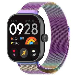 For Redmi Watch 4 Milan Magnetic Steel Mesh Watch Band(Colorful)