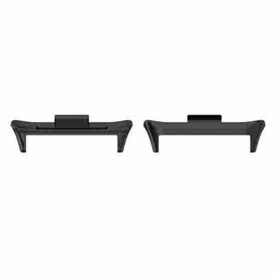 For Redmi Watch 4 1 Pair 22mm Stainless Steel Metal Watch Band Connector(Black)