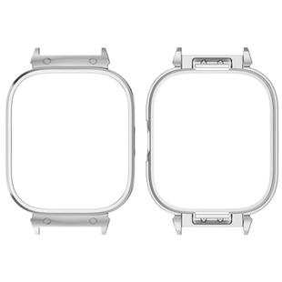 For Redmi Watch 4 Metal Frame Watch Protective Case(Silver)