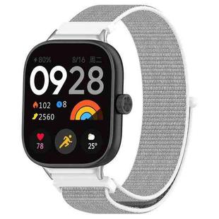 For Xiaomi Mi Band 8 Pro Nylon Loop Metal Connector Watch Band(White)