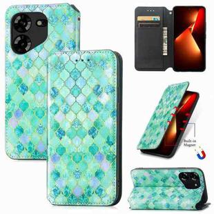 For Tecno Pova 5 4G CaseNeo Colorful Magnetic Leather Phone Case(Emeralds)