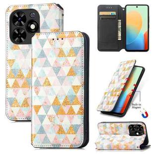 For Tecno Spark Go 2024 CaseNeo Colorful Magnetic Leather Phone Case(Rhombus)