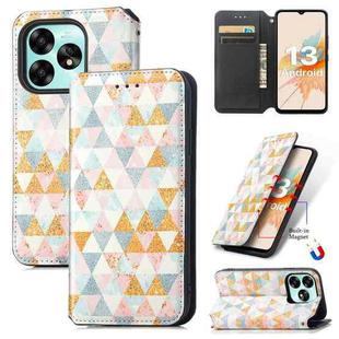 For UMIDIGI A15 CaseNeo Colorful Magnetic Leather Phone Case(Rhombus)