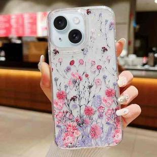 For iPhone 15 Spring Garden Epoxy TPU Phone Case(F02 Spring Garden)