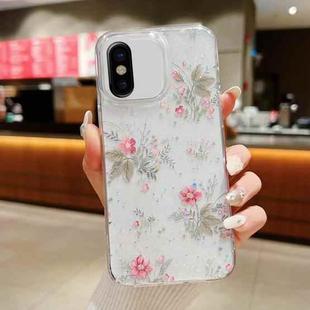 For iPhone X / XS Spring Garden Epoxy TPU Phone Case(F04 French Flowers)