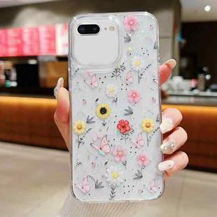 For iPhone 7 Plus / 8 Plus Spring Garden Epoxy TPU Phone Case(F01 Love of Butterfly)